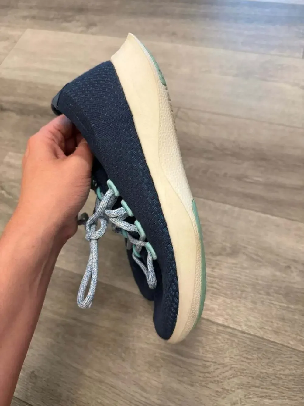 All birds blue sneakers running shoes size 9